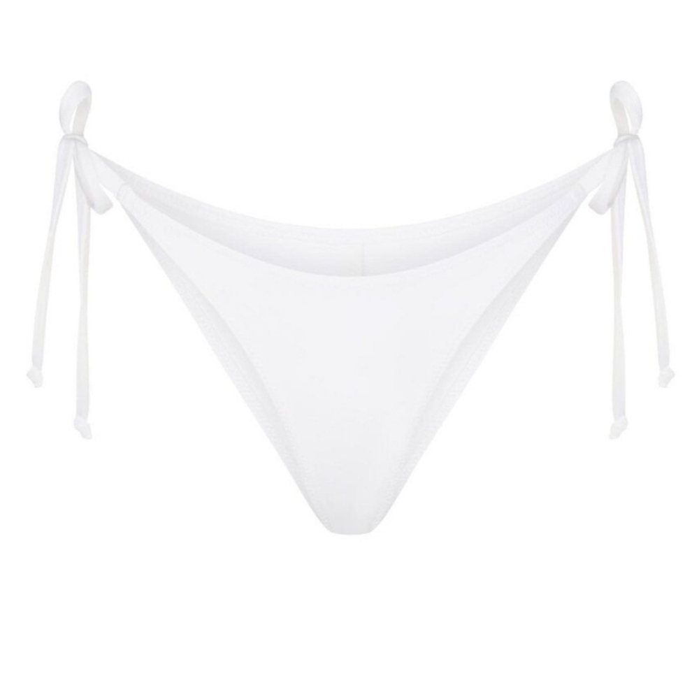 SKIMS SWIM NWT Recycled Swim Dippy Tie in color Snow